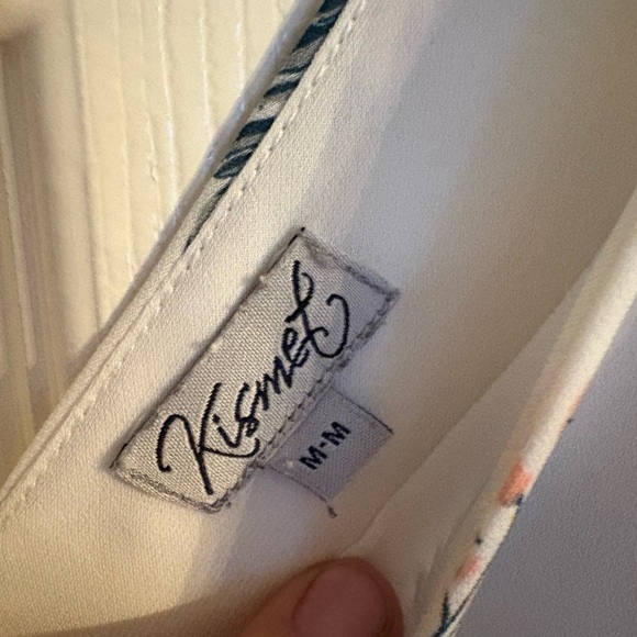 Kismet Gray and White Sleeveless Tank Top - Picture 4 of 6